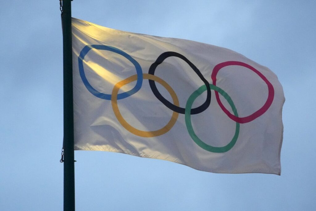 Olympic rings flag