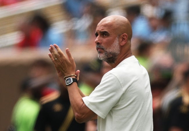 pep guardiola react