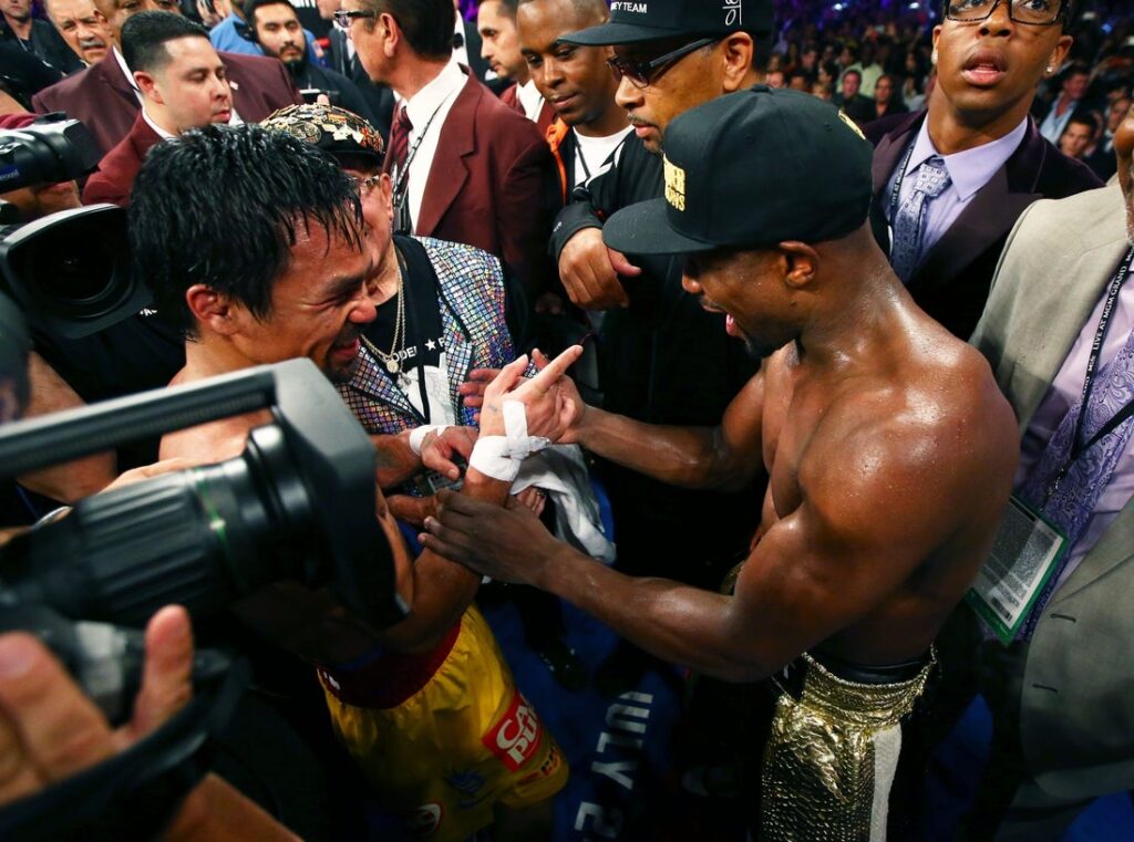 Floyd Mayweather Jr. and Manny Pacquiao