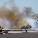 firefighter, wildfire, Tour de France, Beziers